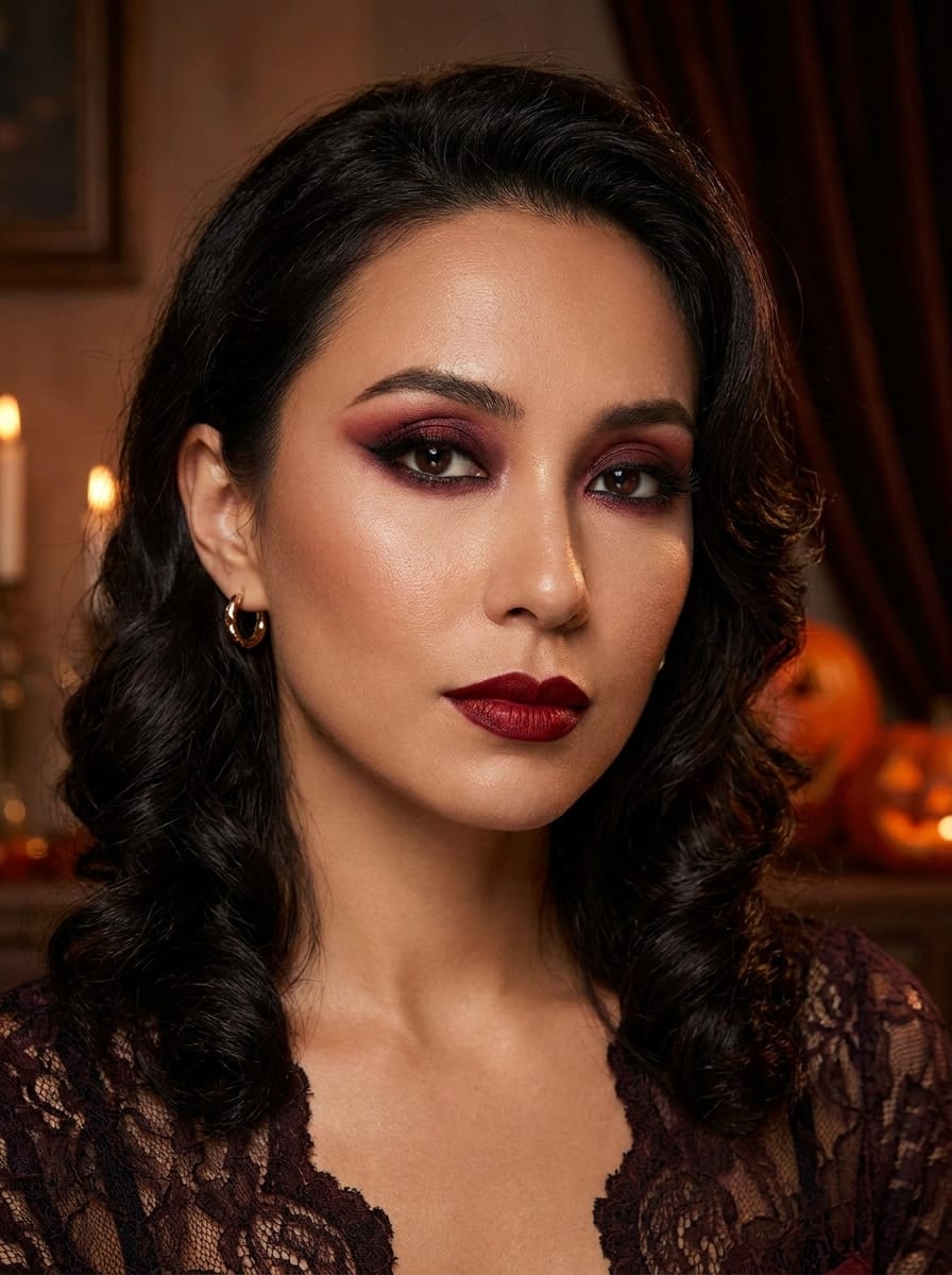 Devil Red Makeup - Halloween Make-up